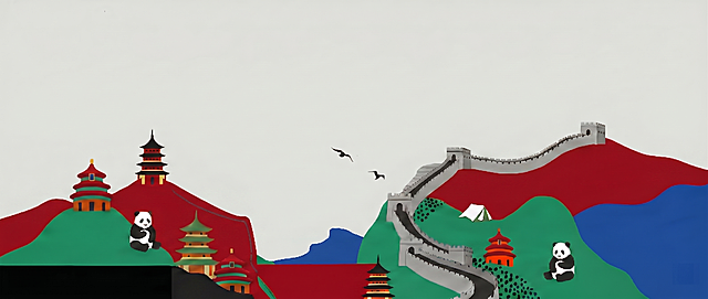 将画面中所有红色色块修改为哈佛红（深红色），保留其他所有设计元素和布局，保持扁平撞色风格不变