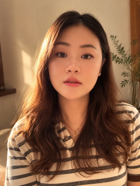 小红书风格封面照，精致人像，自然清透妆容，柔和暖色调，氛围感，高级感，3:4竖版构图预览效果