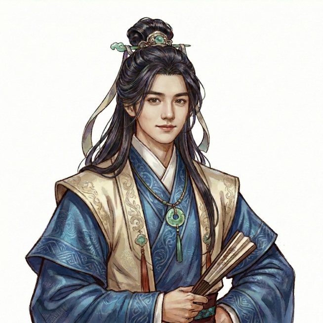 人物的五官和表情贴近男明星鹿晗预览效果