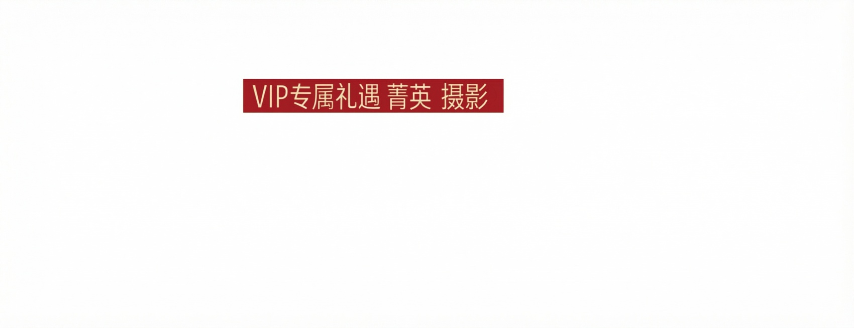 在红色背景里面加上摄影两个字预览效果