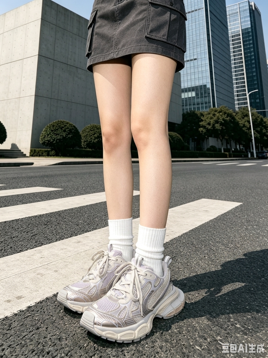 请将参考图1的【运动鞋】1:1 还原其形态、品牌标识、细节纹理… - 图片创意预览