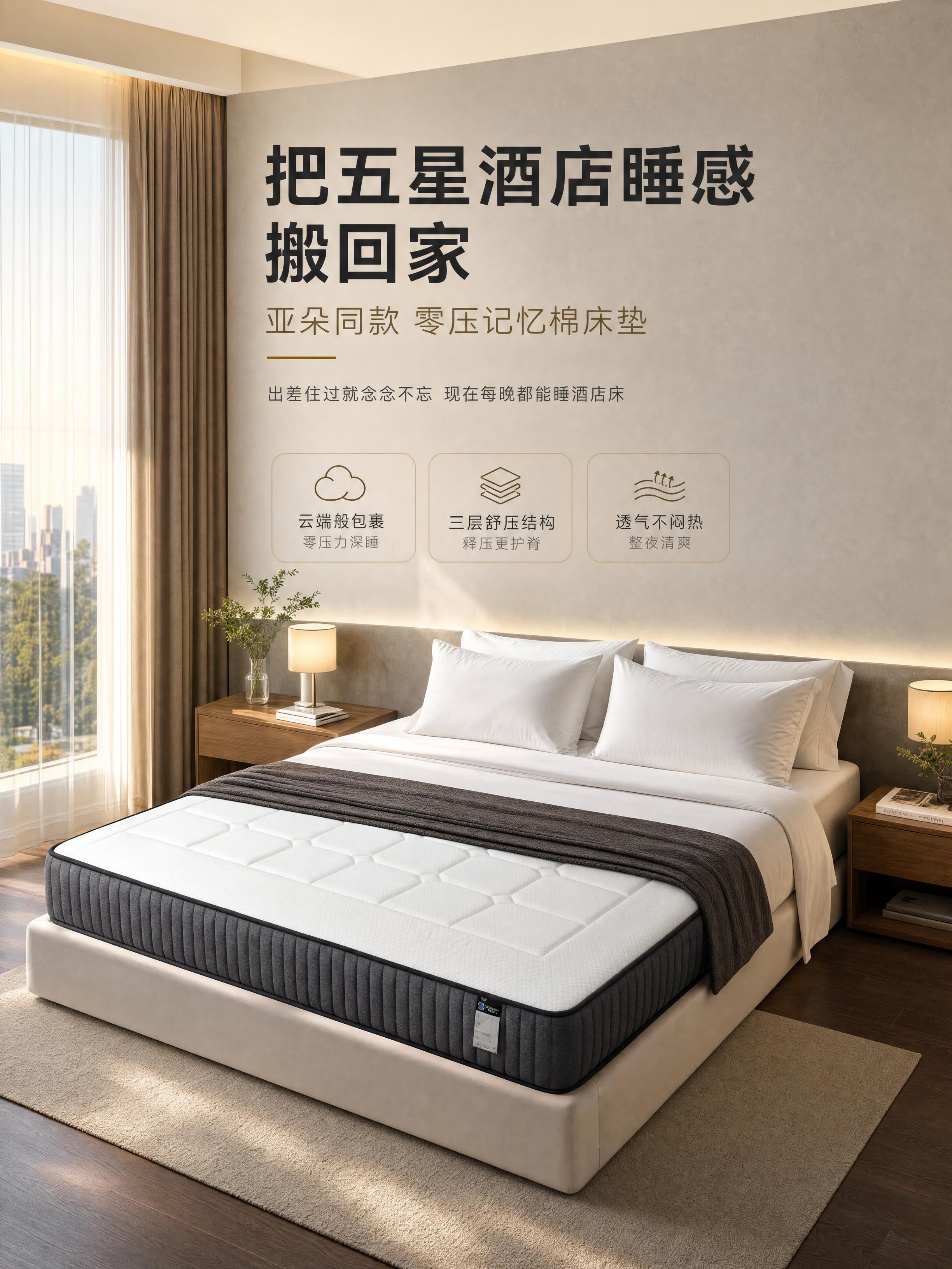 [商品] 使用【图4】床垫；商品处理：严格保留顶部白色八边形方… - 图片创意预览