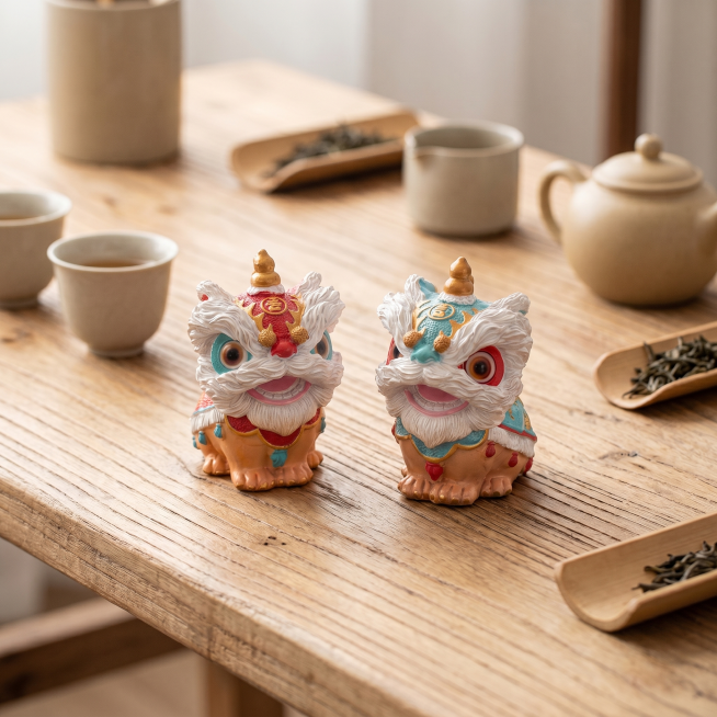 将背景更换为自然简约的实木茶桌，风格符合国风茶具氛围，保持茶宠产品主体外形色彩细节完全不变，严格锁定宽高比为1:1，国内电商种草感氛围，全屋漫射柔光，低对比度，阴影极淡柔和，画面明亮干净，偏暖米色低饱预览效果