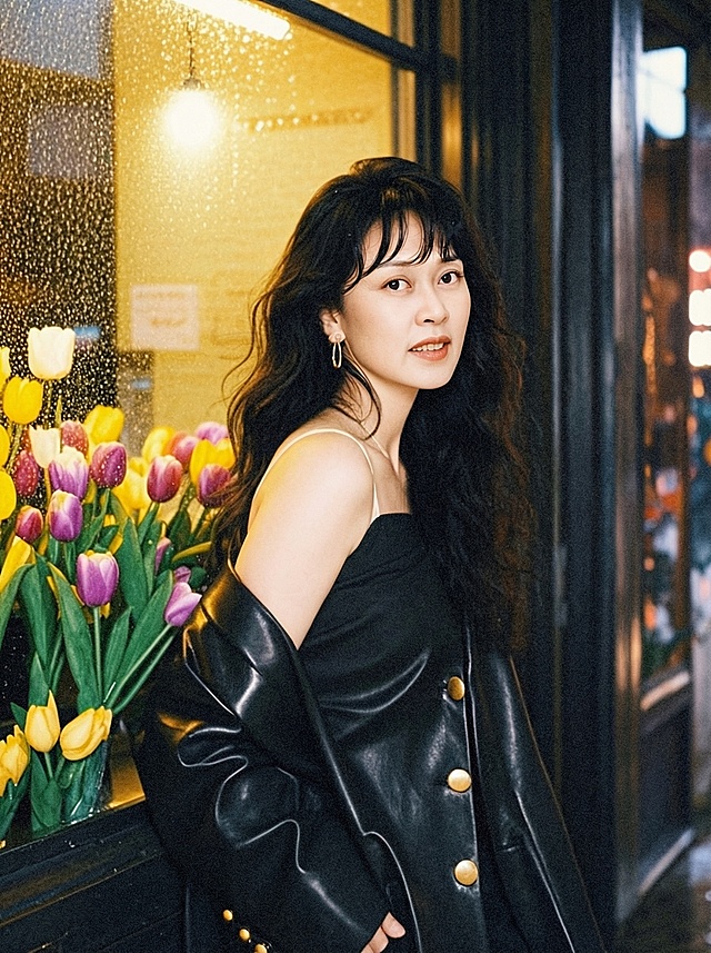 将人物体型调整为稍稍胖，其他元素保持不变。