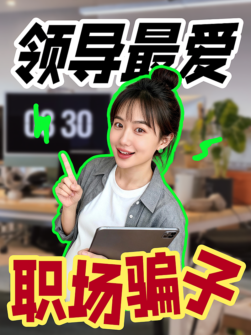 小红书大字报综艺感风格职场干货描边风小红书封面