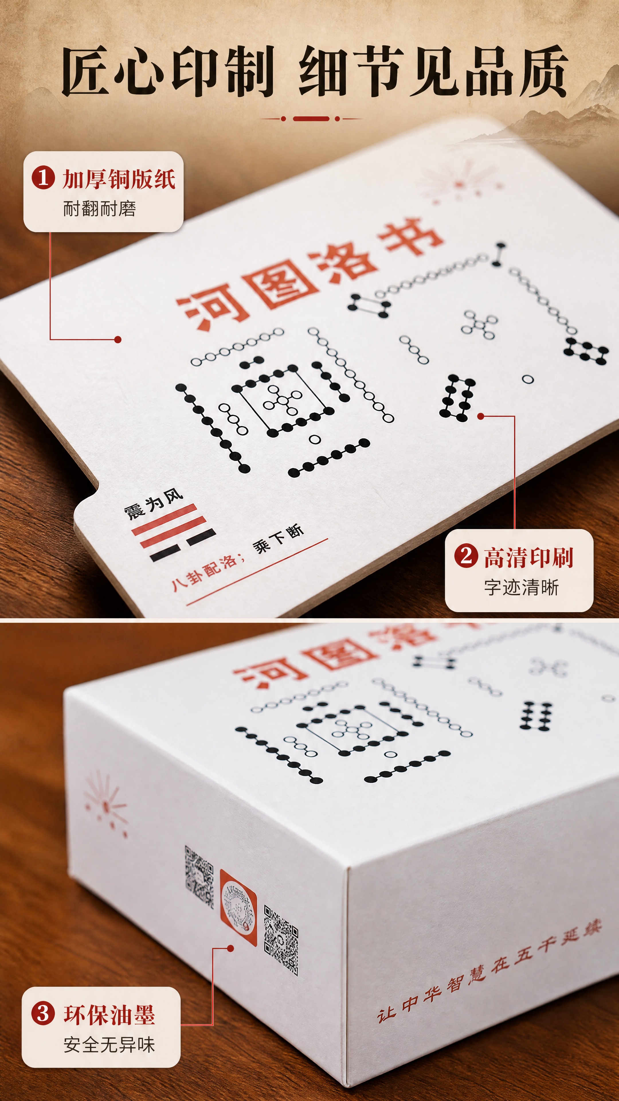 [商品] 使用【图1】河图洛书国学卡片套装；保留卡片上的汉字、… - 图片创意预览