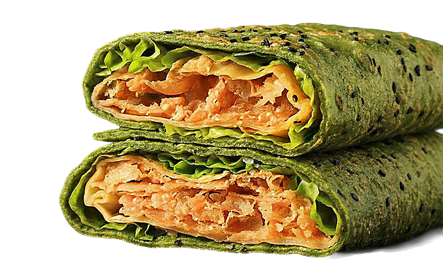 煎饼皮变成绿色