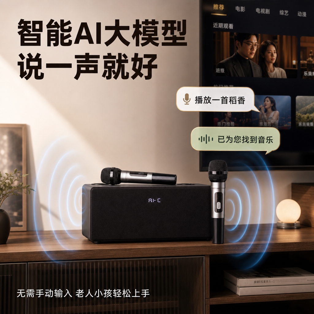 [主图-6] 工作状态/智能AI语音控制，展示语音交互功能。… - 图片创意预览