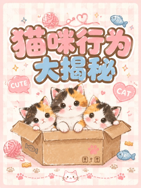 生成猫咪科普封面预览效果