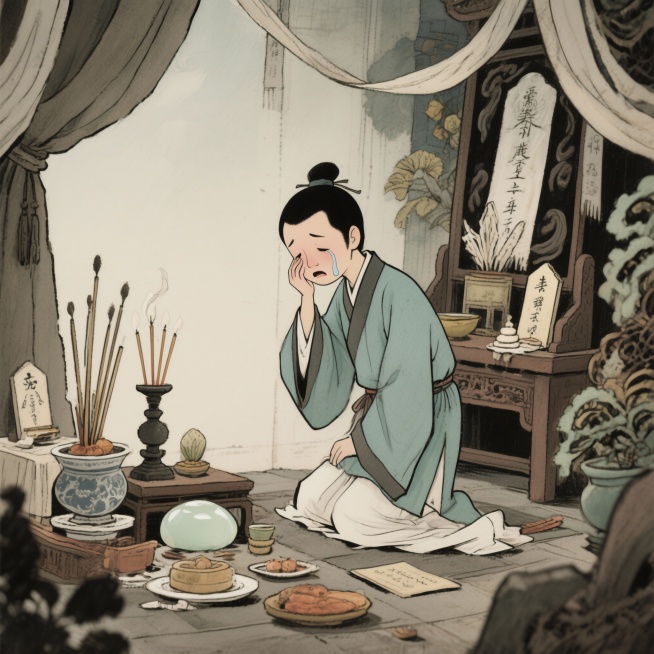 宝玉哭灵的图片预览效果