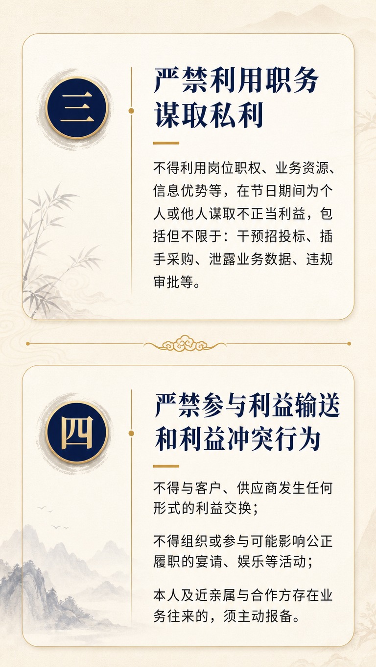 [商品] 无实物商品，为企业内部廉洁提醒资讯长图严禁三+严禁四… - 图片创意预览