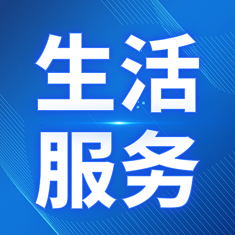 生活服务商务简约蓝色公众号次图