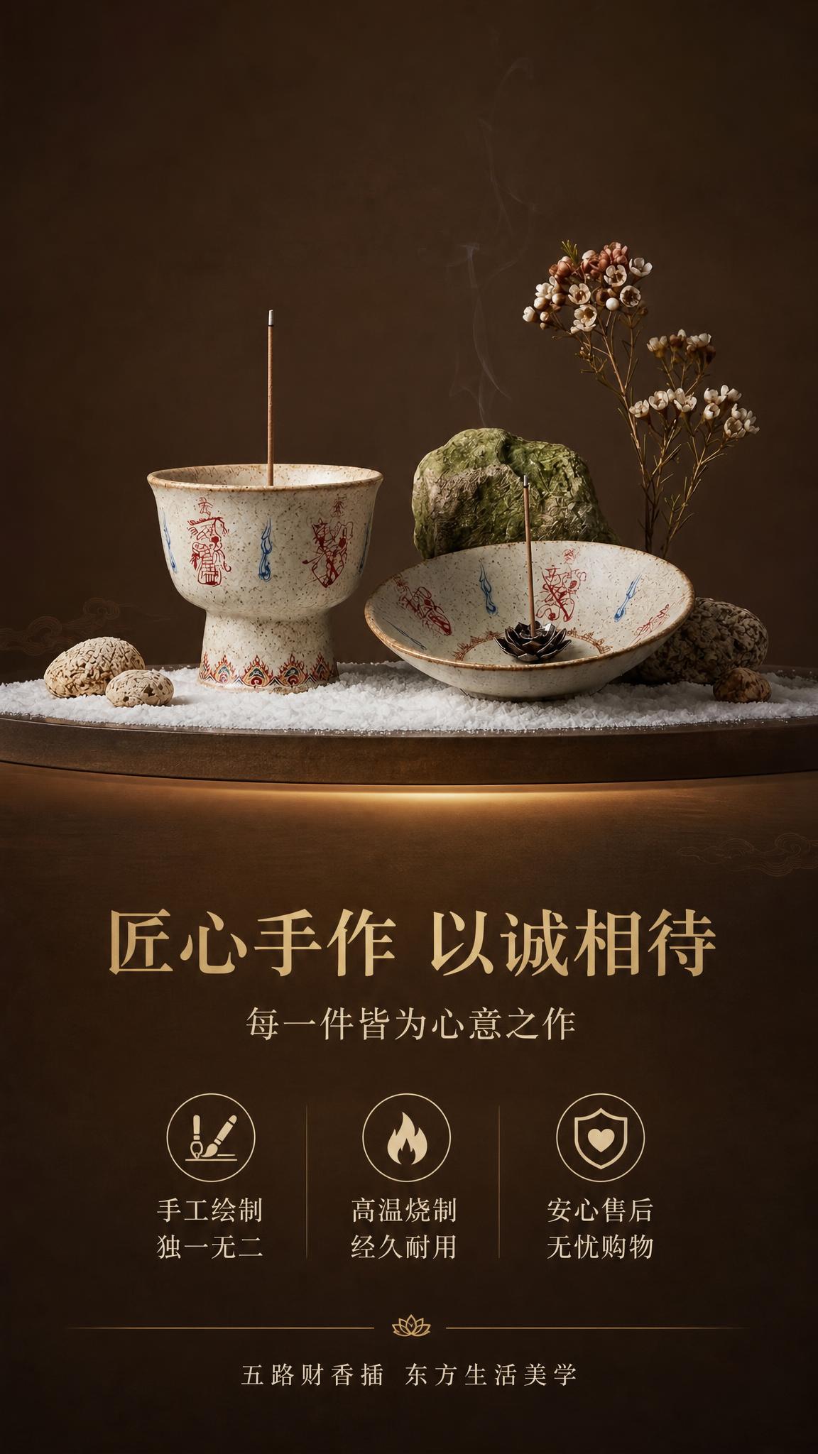 [第15张] 收尾页-匠心品质与售后保障。本张使用【图1】作为… - 图片创意预览