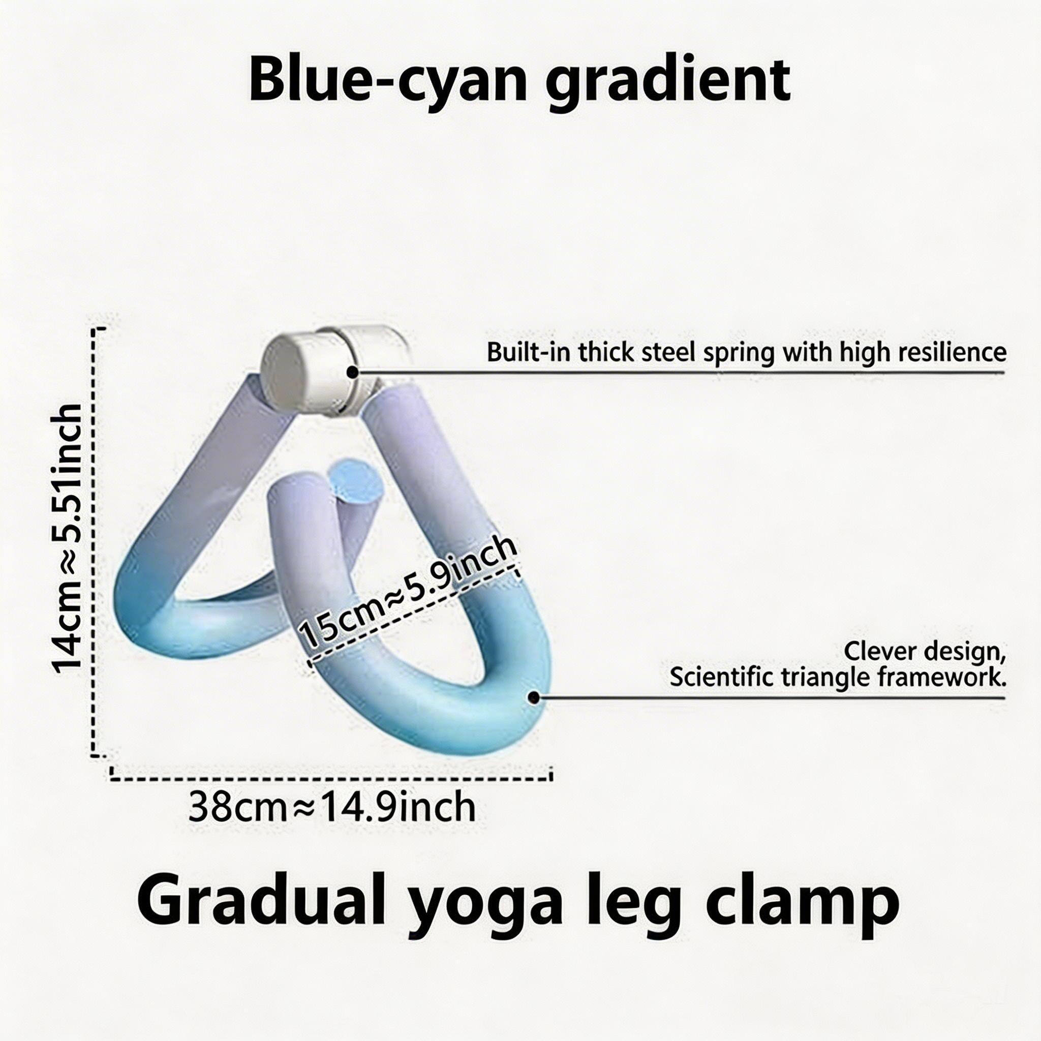 保持尺寸标注排版不变，将标题“Gradual yoga leg… - 图片创意预览