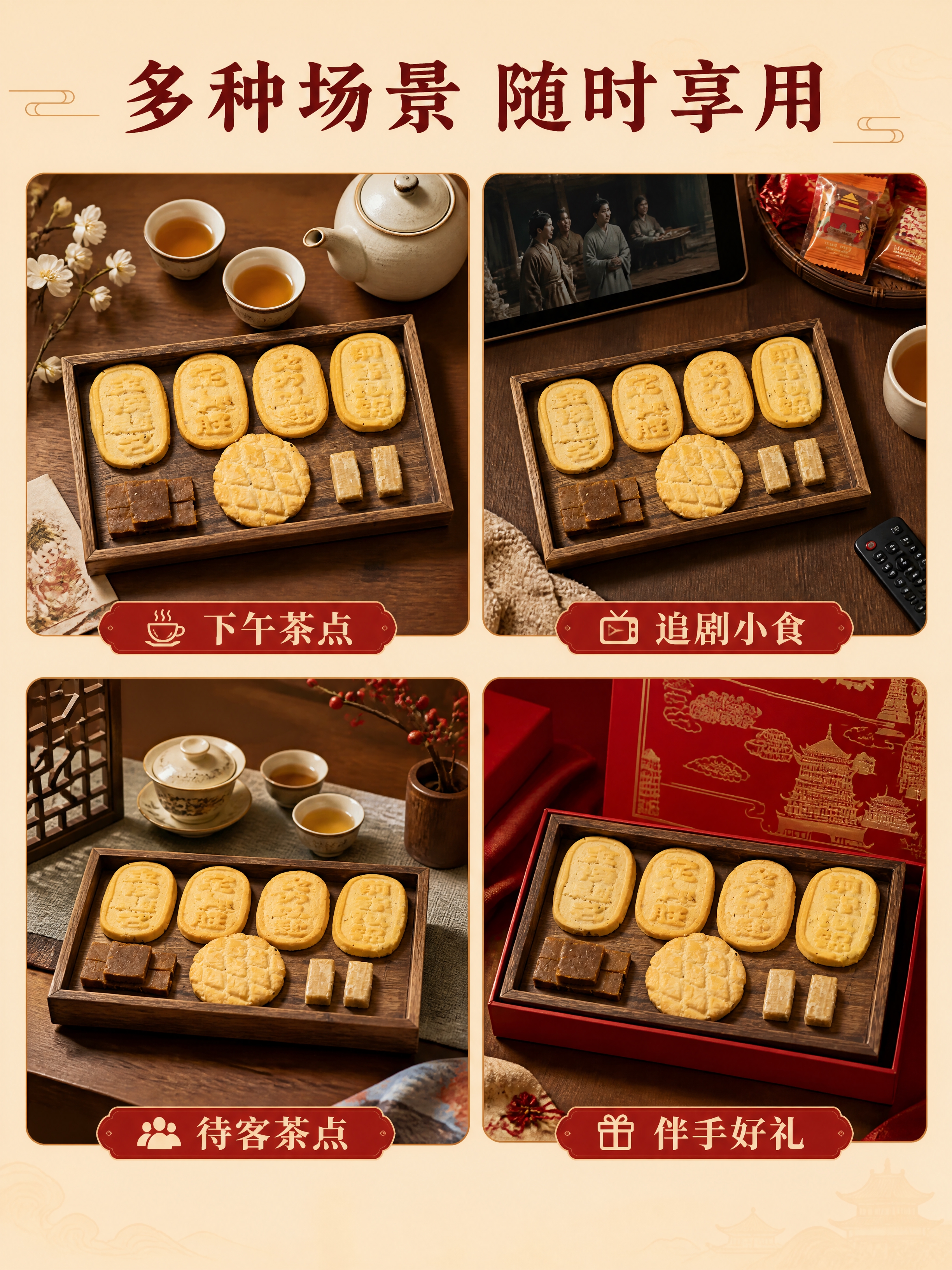 [商品] 使用【图2】【图10】糕点组合图；保留所有糕点的形状… - 图片创意预览