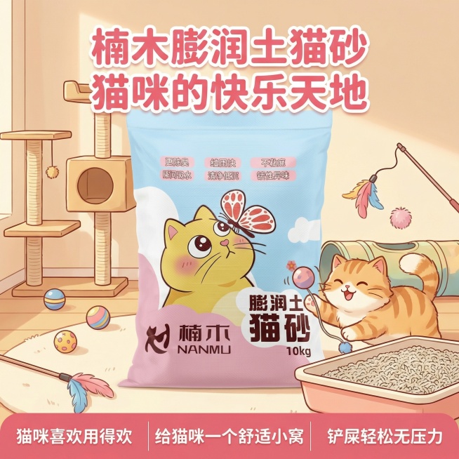 我的产品是猫砂，用我提供多产品图帮我做10张拼多多用的主图预览效果