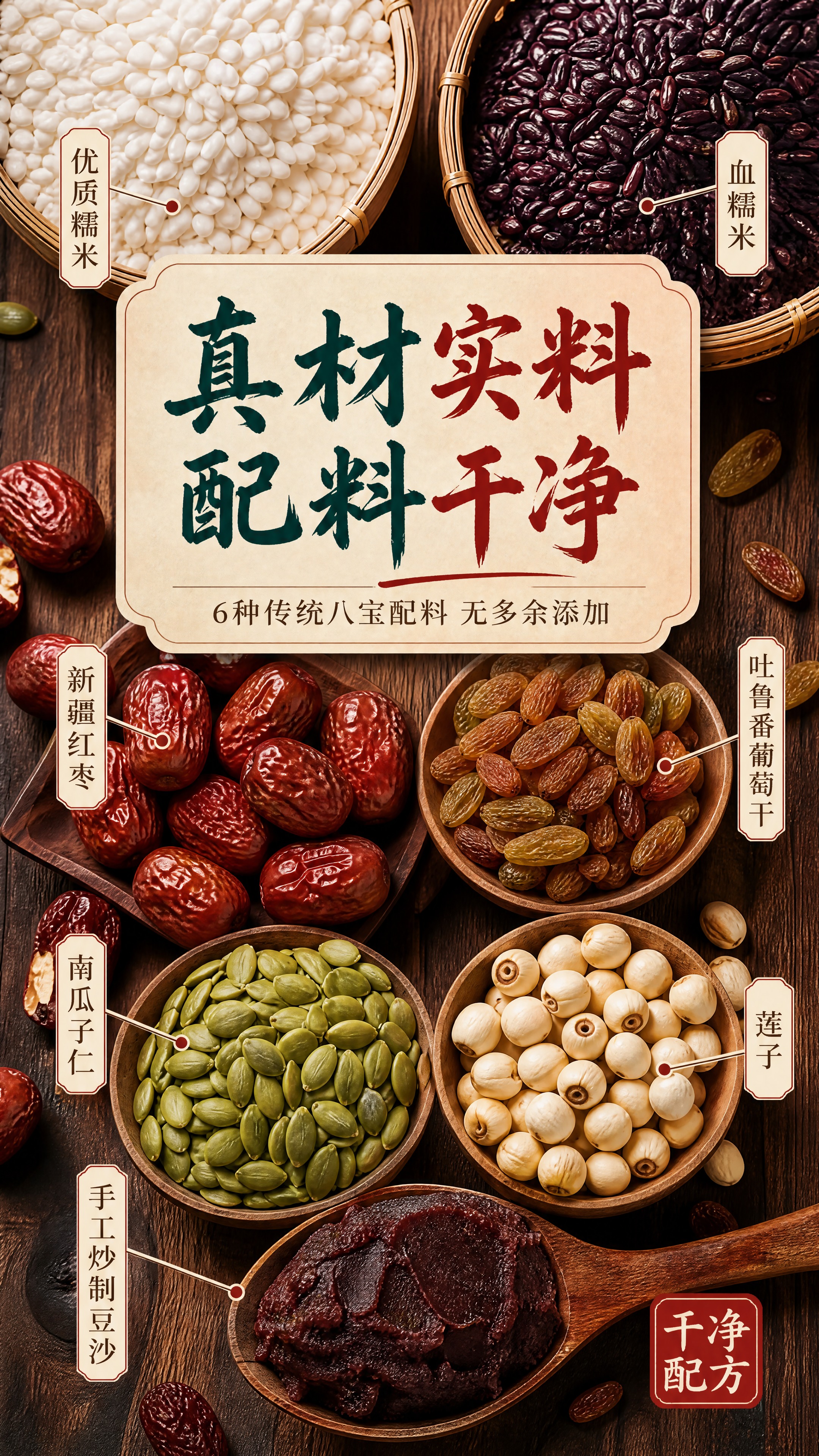 [商品] 成分原料专张，以真实食材原料为主角；参考【图1】的配… - 图片创意预览