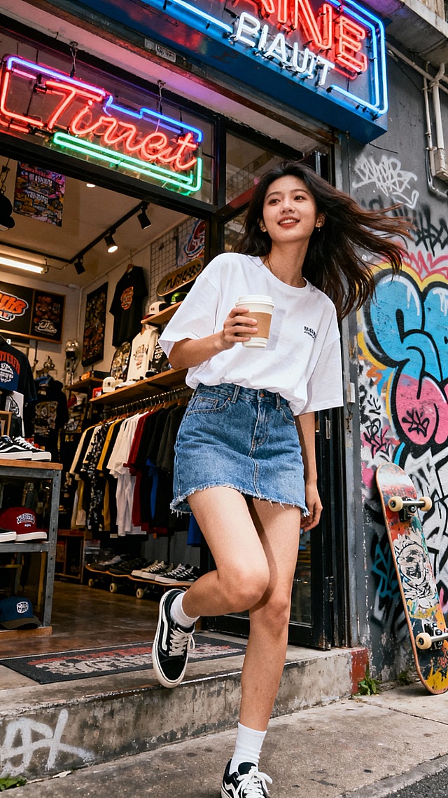 生成30张漂亮小姐姐全身照片，穿超短裙的，单张单张，不要合集