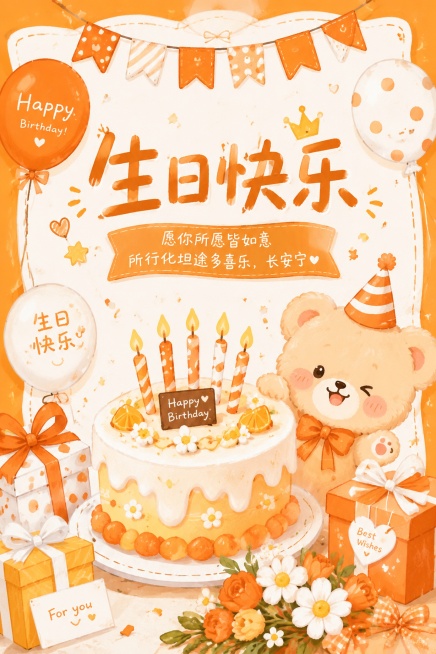 生日预览效果