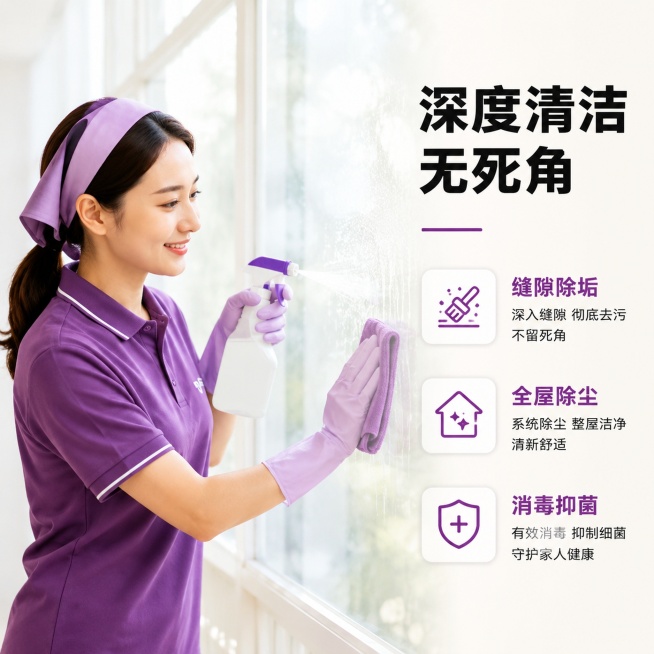 图不够精致，人物动作没什么变化，我们是日常保洁，开荒可用。再生成一次预览效果