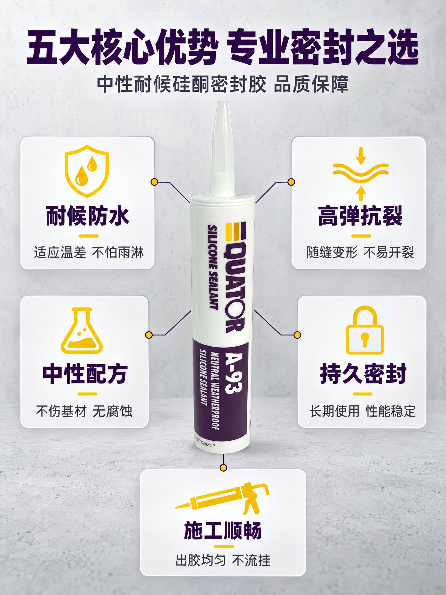 [商品] 使用【图3】QUATOR A-93中性耐候硅酮密封胶… - 图片创意预览