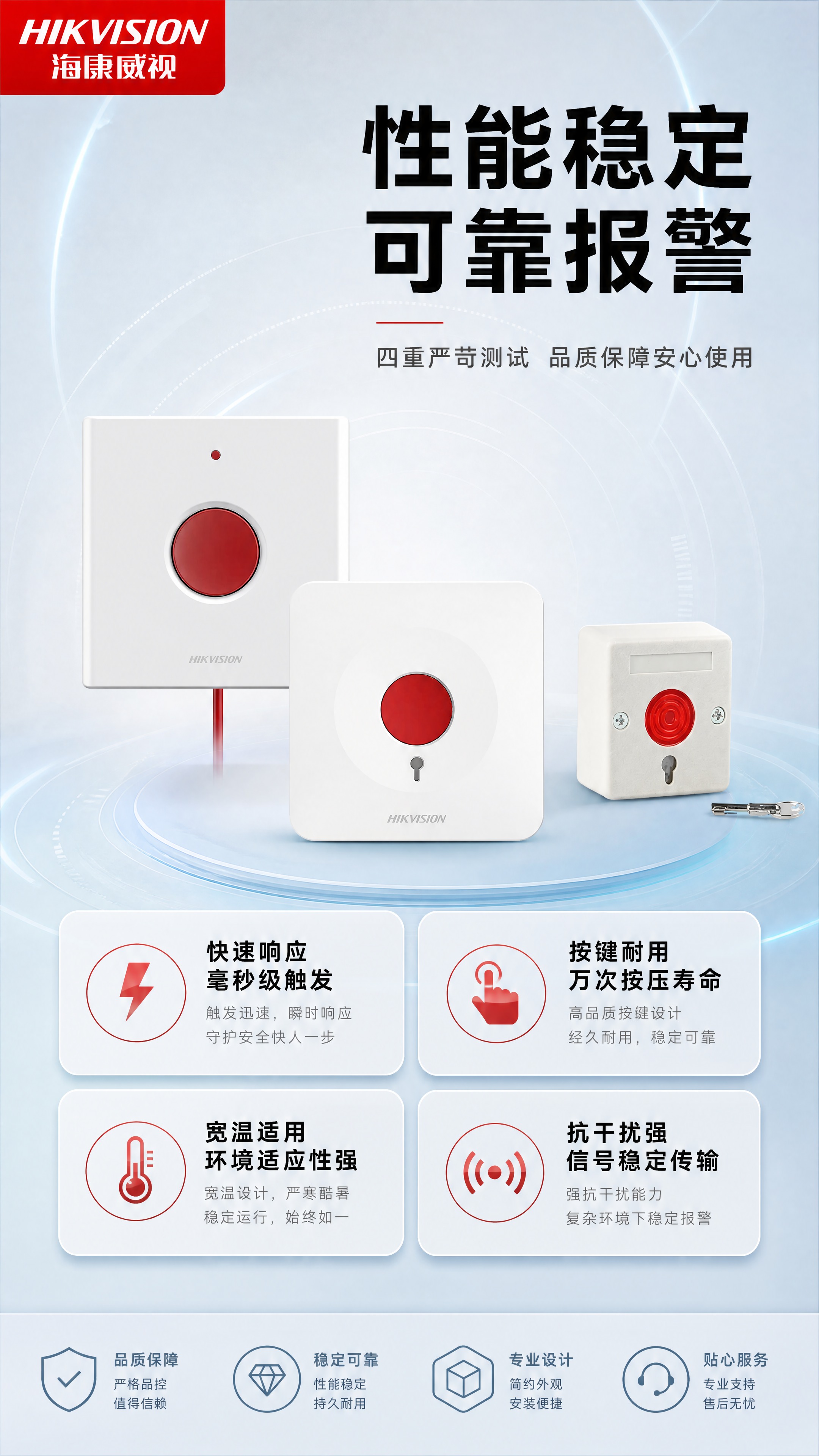 [商品] 使用【图1】海康威视紧急报警按钮三款产品矩阵；保留白… - 图片创意预览