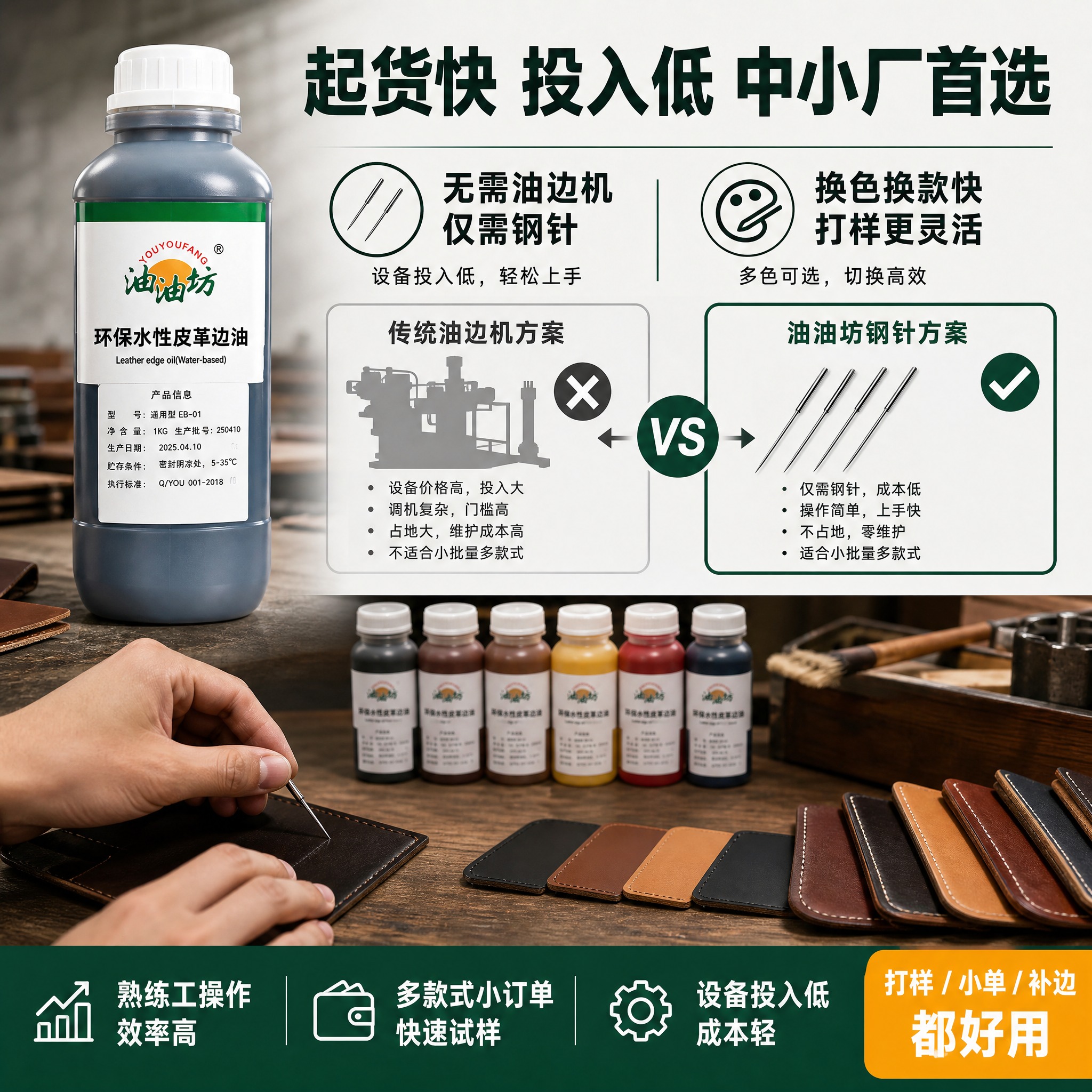 [主图-4] 效率与门槛优势图，突出起货快、适合中小厂、施工门… - 图片创意预览