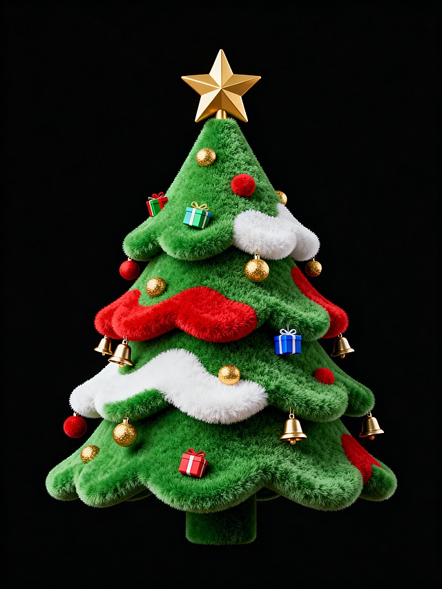 绒面圣诞树