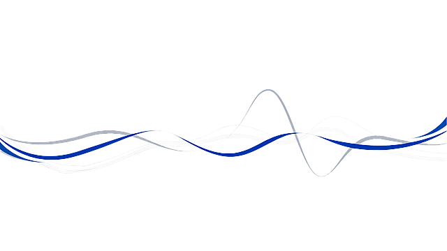 只保留图中的蓝灰色波浪曲线元素，去除所有文字、logo和年份点，保留纯白色背景