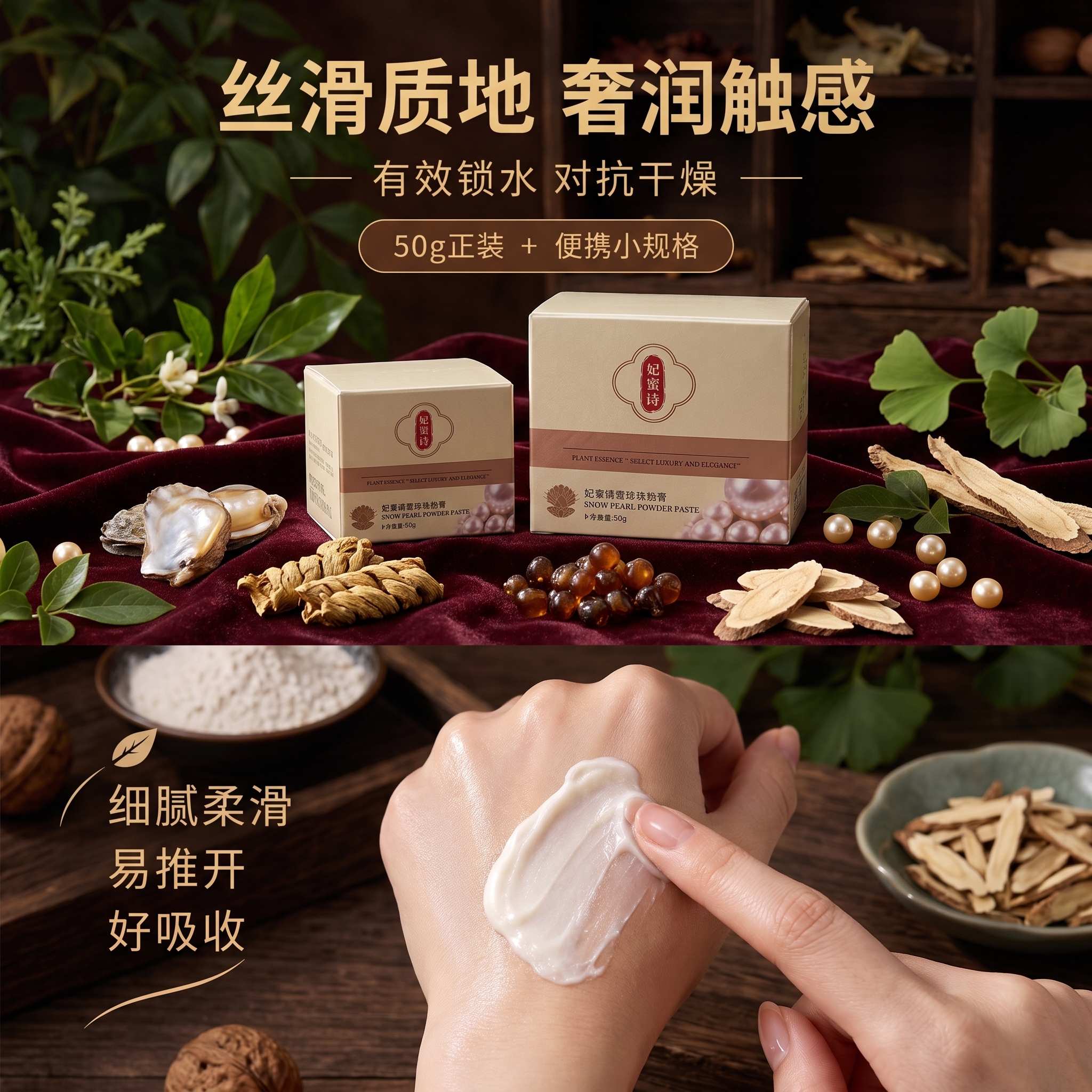 把图片改成1：1格式，中药材背景图，整体偏深色一点 - 图片创意预览