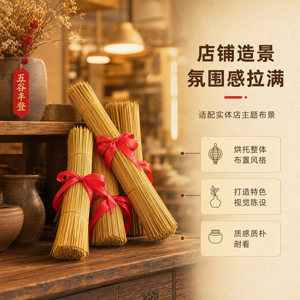 [商品] 使用【图4】多捆去尾稻草捆红绳装饰捆；保留每捆稻秆金… - 图片创意预览