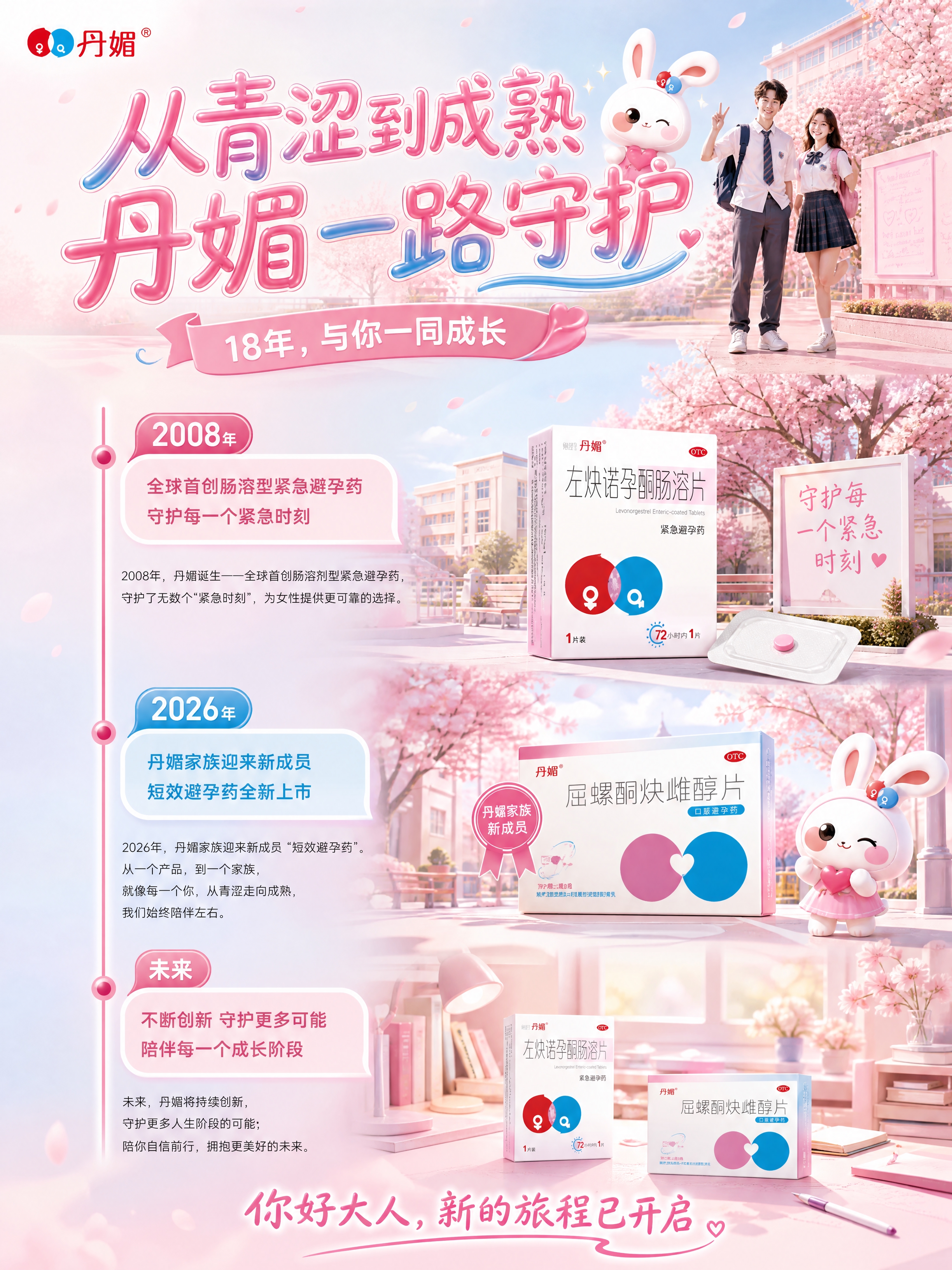 [商品] 使用【图1】中的丹媚品牌视觉、两款产品包装、兔子IP… - 图片创意预览