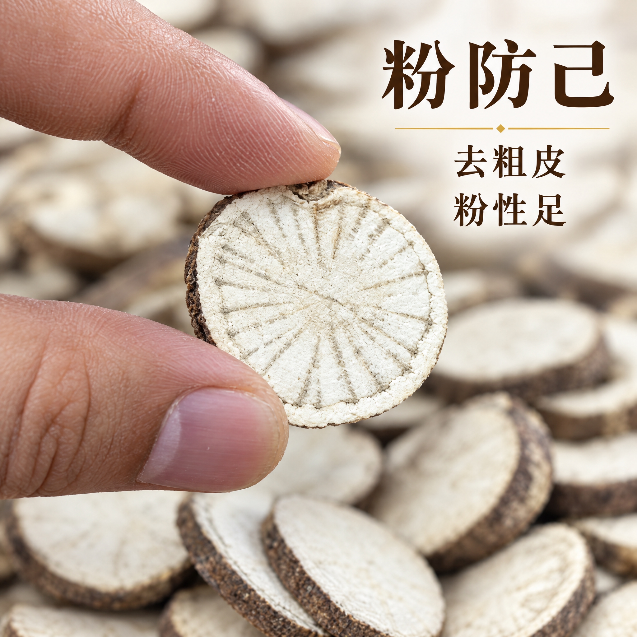 基于上传的粉防己素材进行主图创作，严格使用上传素材，完整保留原… - 图片创意预览
