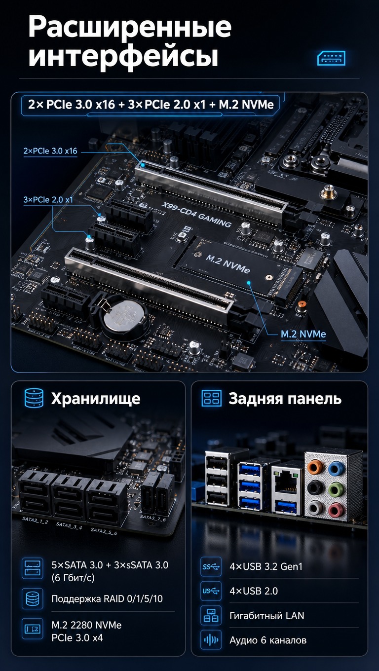 [商品] 无实物参考图，按描述生成X99-CD4 GAMING… - 图片创意预览