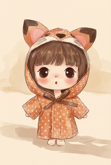 生成插画风格，衣服形态保持不变预览效果