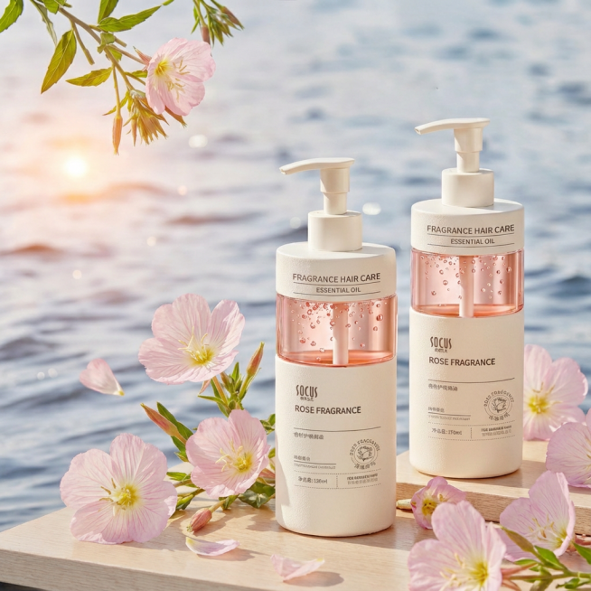 产品往右平移一点，左上角花往左平移一点预览效果