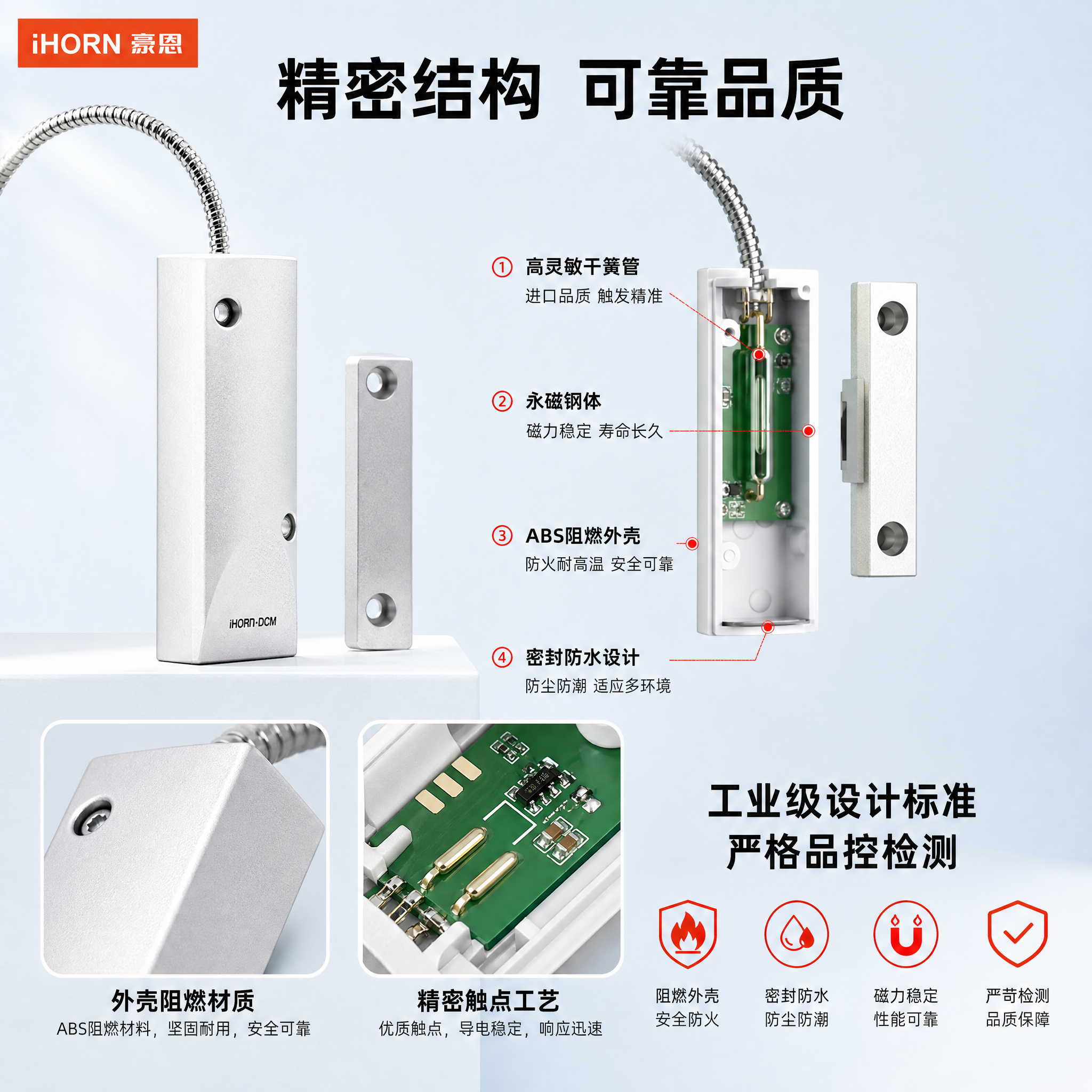 [主图-3] 材质与工艺细节：展示门磁内部结构与材质工艺，解决… - 图片创意预览