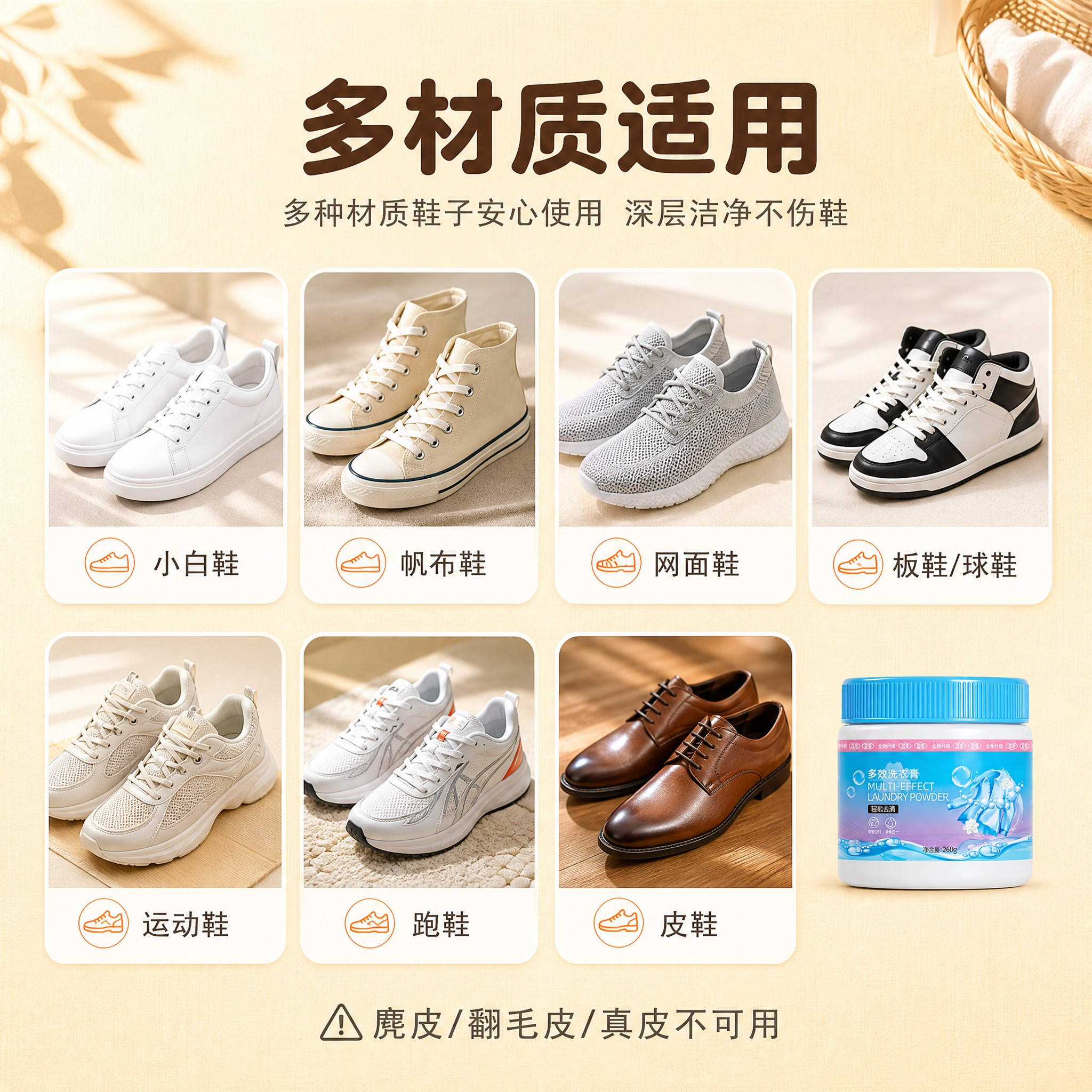 [主图-4] 材质/适用位，展示多材质多鞋型适用范围。 [统一… - 图片创意预览