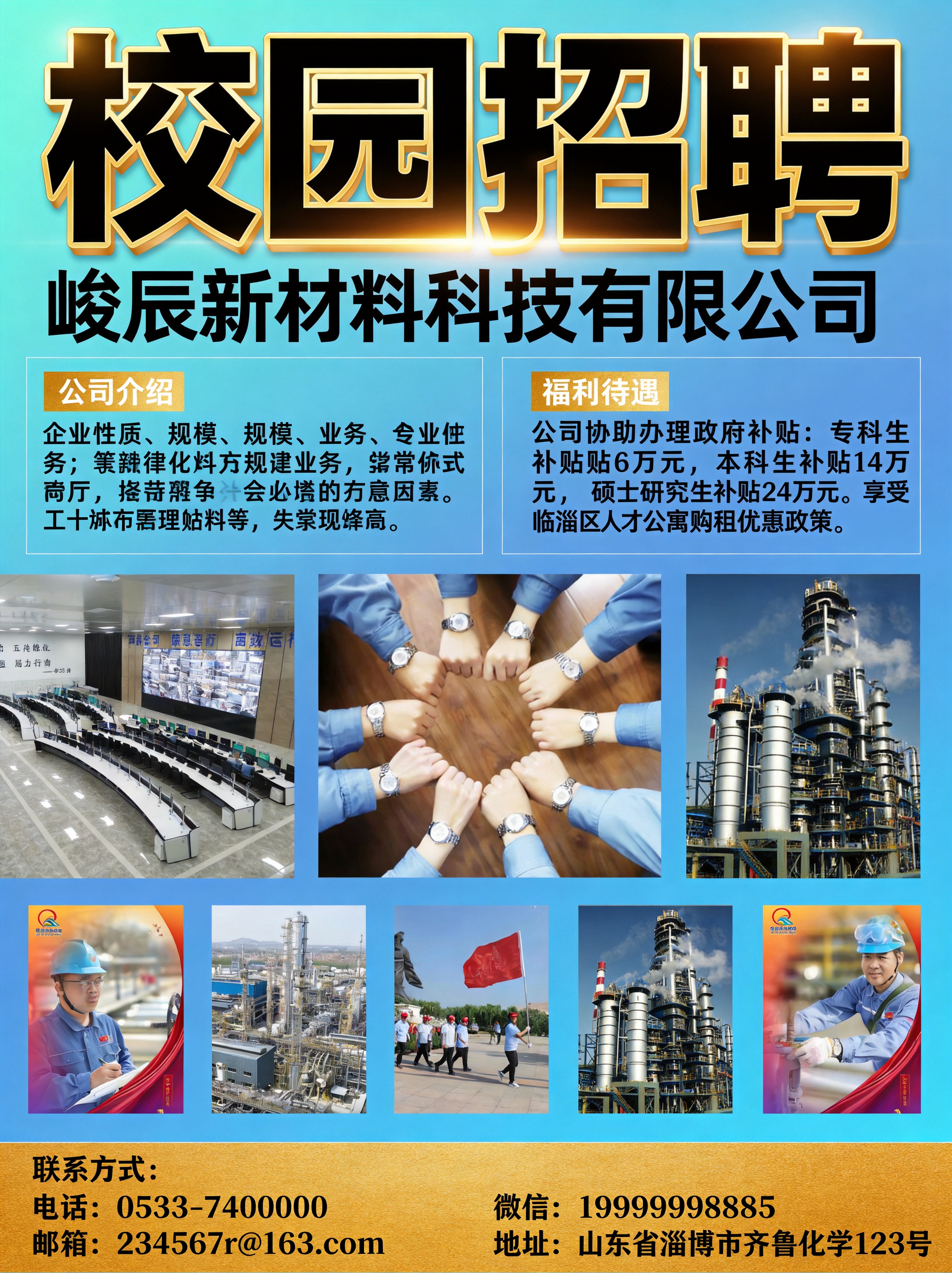 优化这张校园招聘海报，将大标题'校园招聘'更换为字重更大的字体… - 图片创意预览