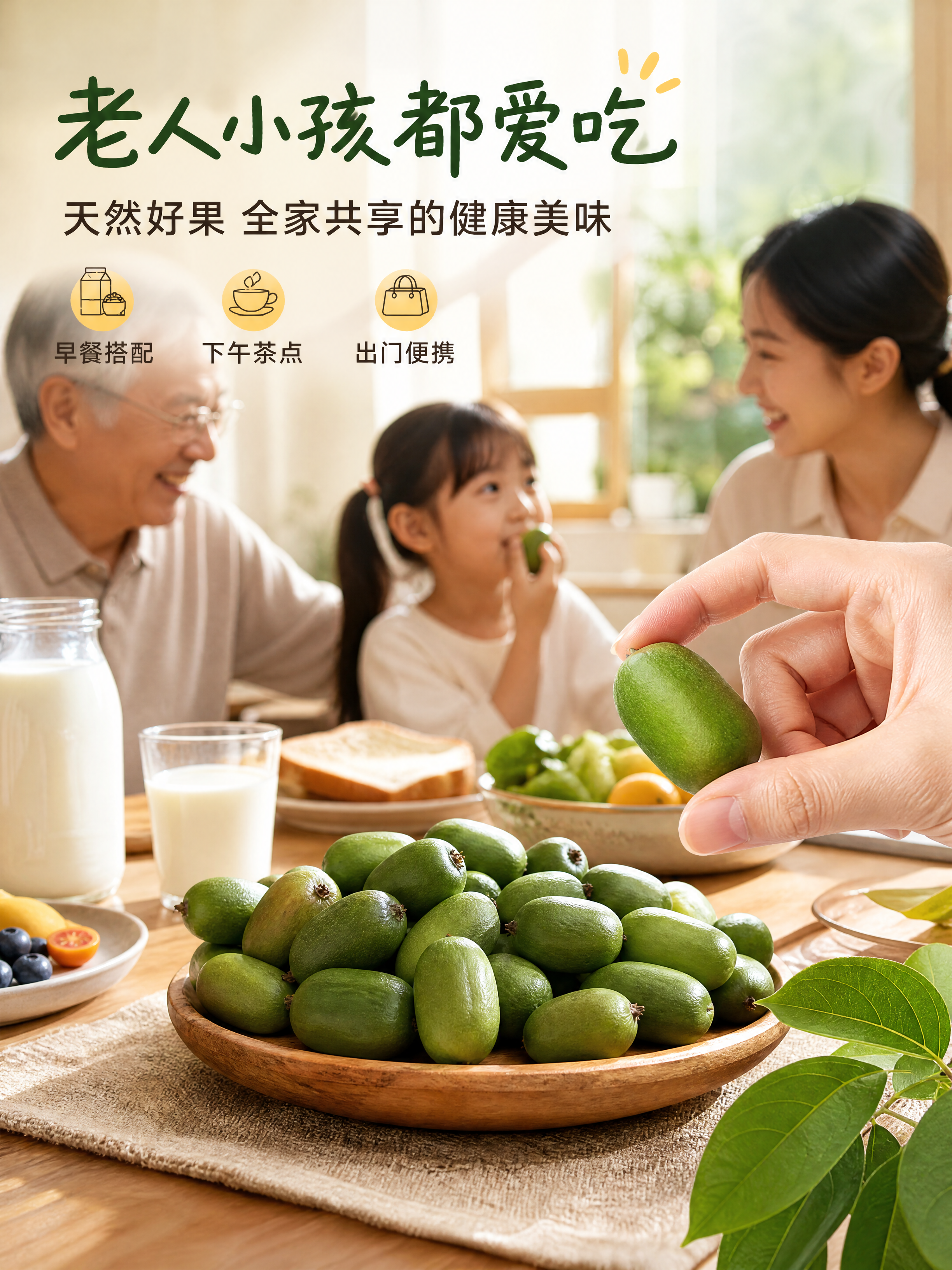 [商品] 使用【图1】软枣猕猴桃；保留果实绿色表皮、长椭圆形形… - 图片创意预览