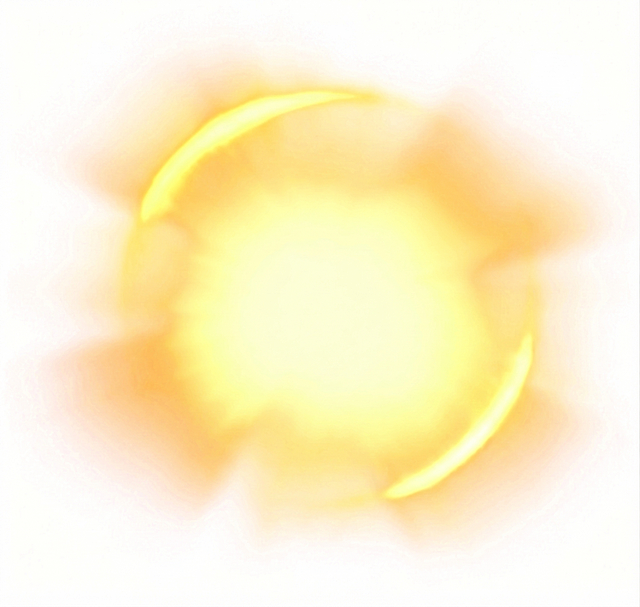 移除图中所有星星部分，保留黄色光晕和光带效果，保持光晕形状和风格不变，背景仍为纯白色