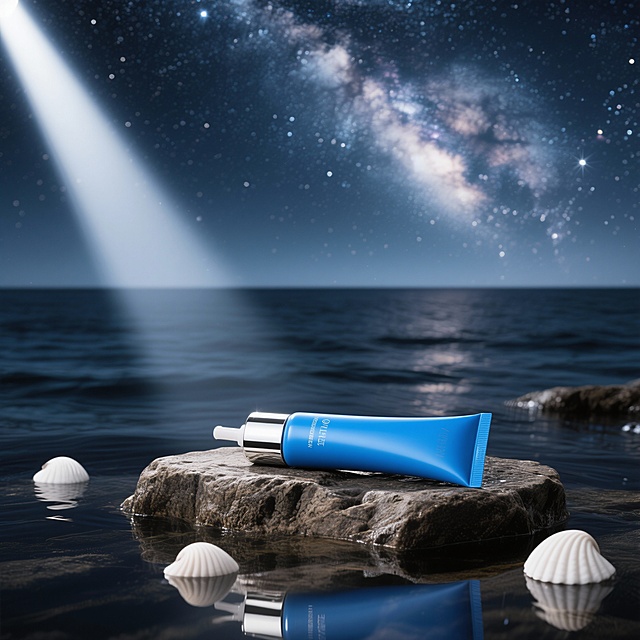 很好，星光请在自然一些，可以看见银河那种，那束光从侧面打过来