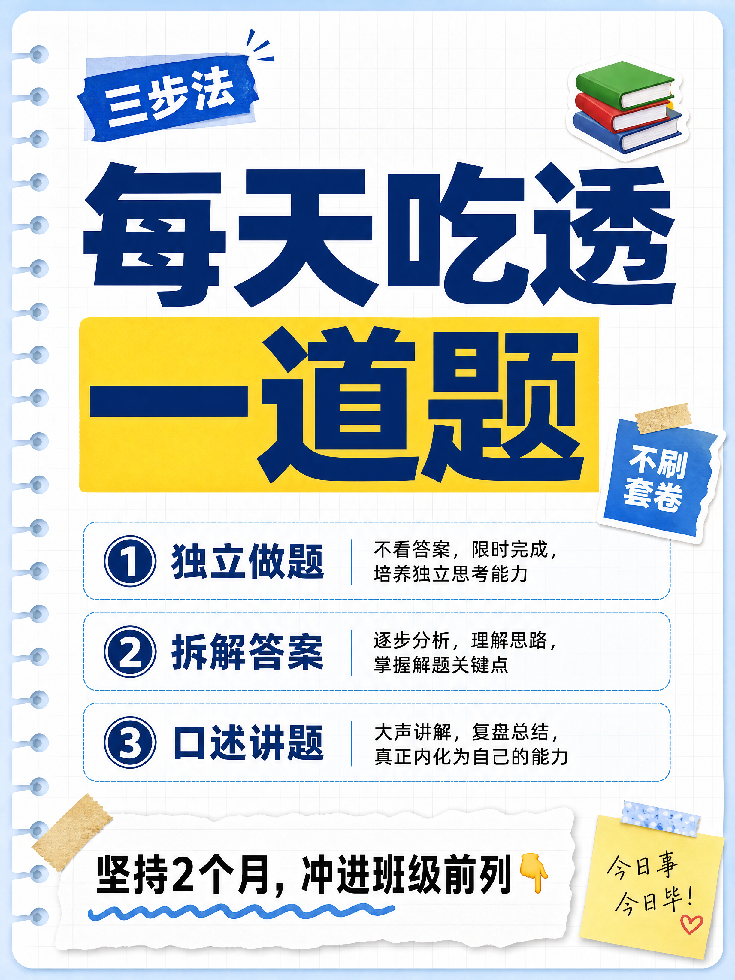 小红书笔记大字封面，纯大字，手账拼贴教育风，版式精美，小红书笔… - 图片创意预览