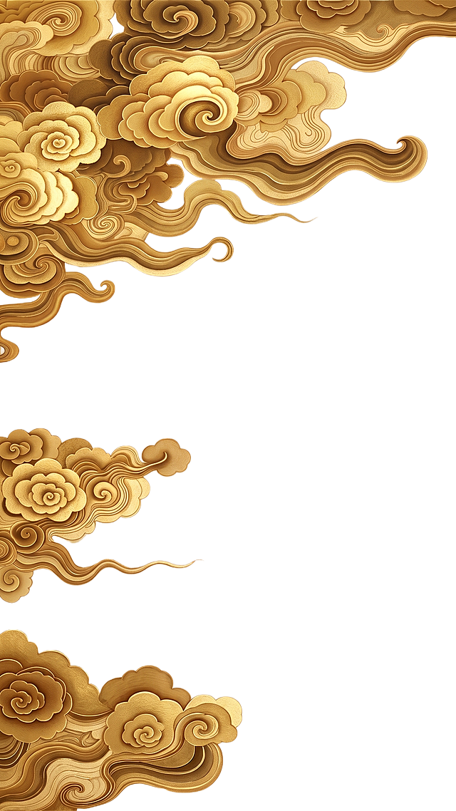 把图中的云纹变为金色