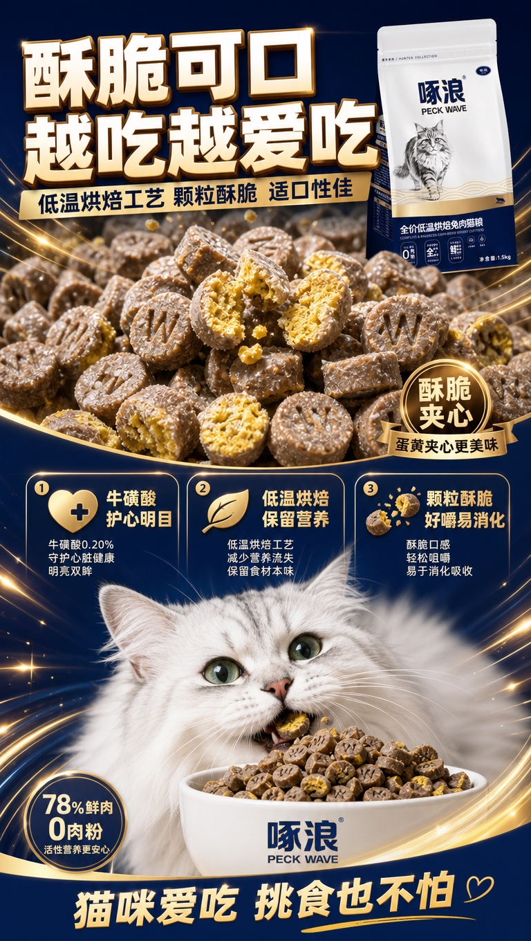 [商品] 使用【图4】【图5】猫粮颗粒实拍图（圆形带W压纹、蛋… - 图片创意预览