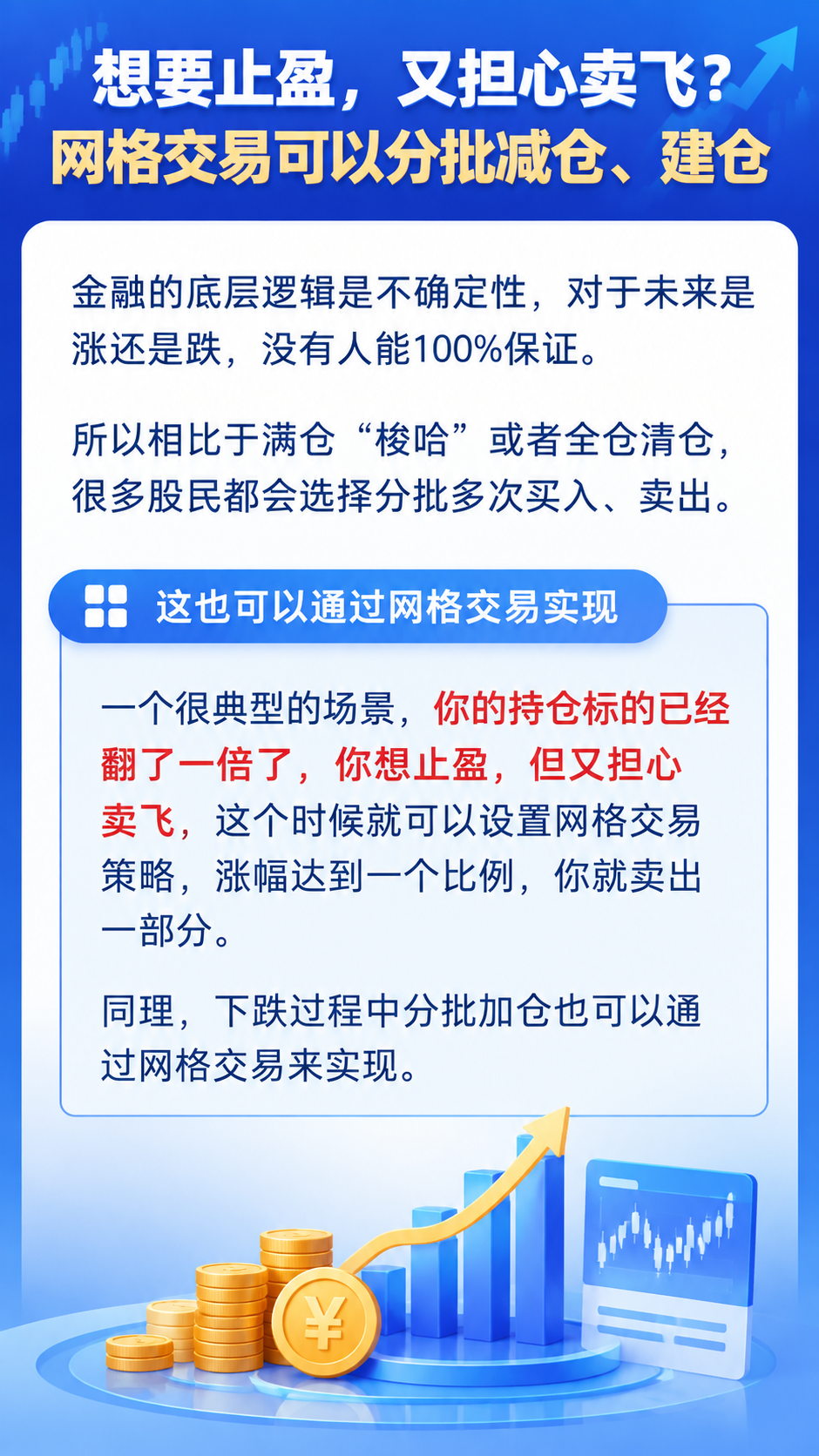金融科普海报，蓝色渐变背景，专业清晰风格。顶部蓝色大标题区：第… - 图片创意预览