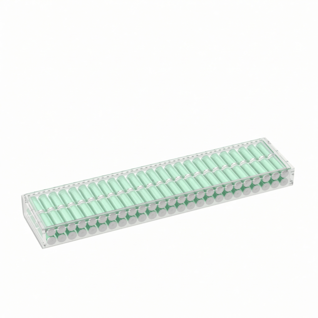 [Main Image 1] Transparent acrylic battery storage box, keep the product appearance completely consi预览效果