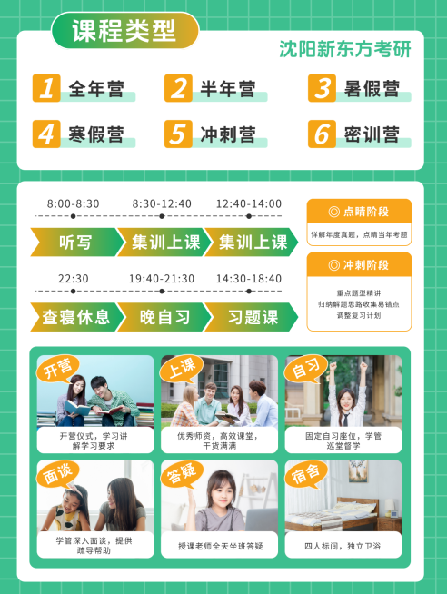 教育培训学历教育考研课程介绍拼图小红书封面预览效果