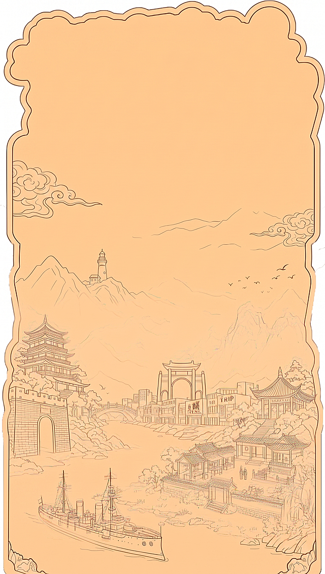 给这张线稿图的背景填充单一浅亮橙色，不改变原有线条和图案，只给背景添加浅亮橙色，保持整体线稿样式不变