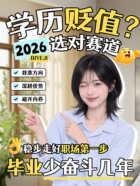 小红书毕业季职场求职赛道选择攻略大字人像小红书封面